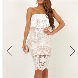 White lace dress